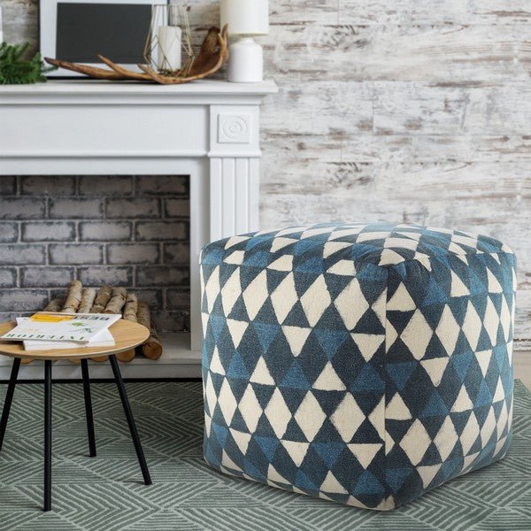 Pacifica 34001MLT Multi Pouf - Rug & Home
