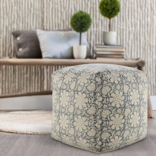 Pacifica 34027MLT Multi Pouf - Rug & Home