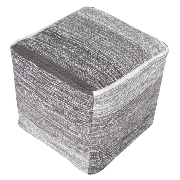 Pacifica 99714GRY Grey Pouf - Rug & Home