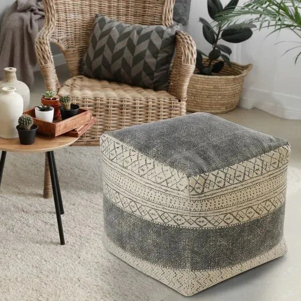 Pacifica 99771BLK Black Pouf