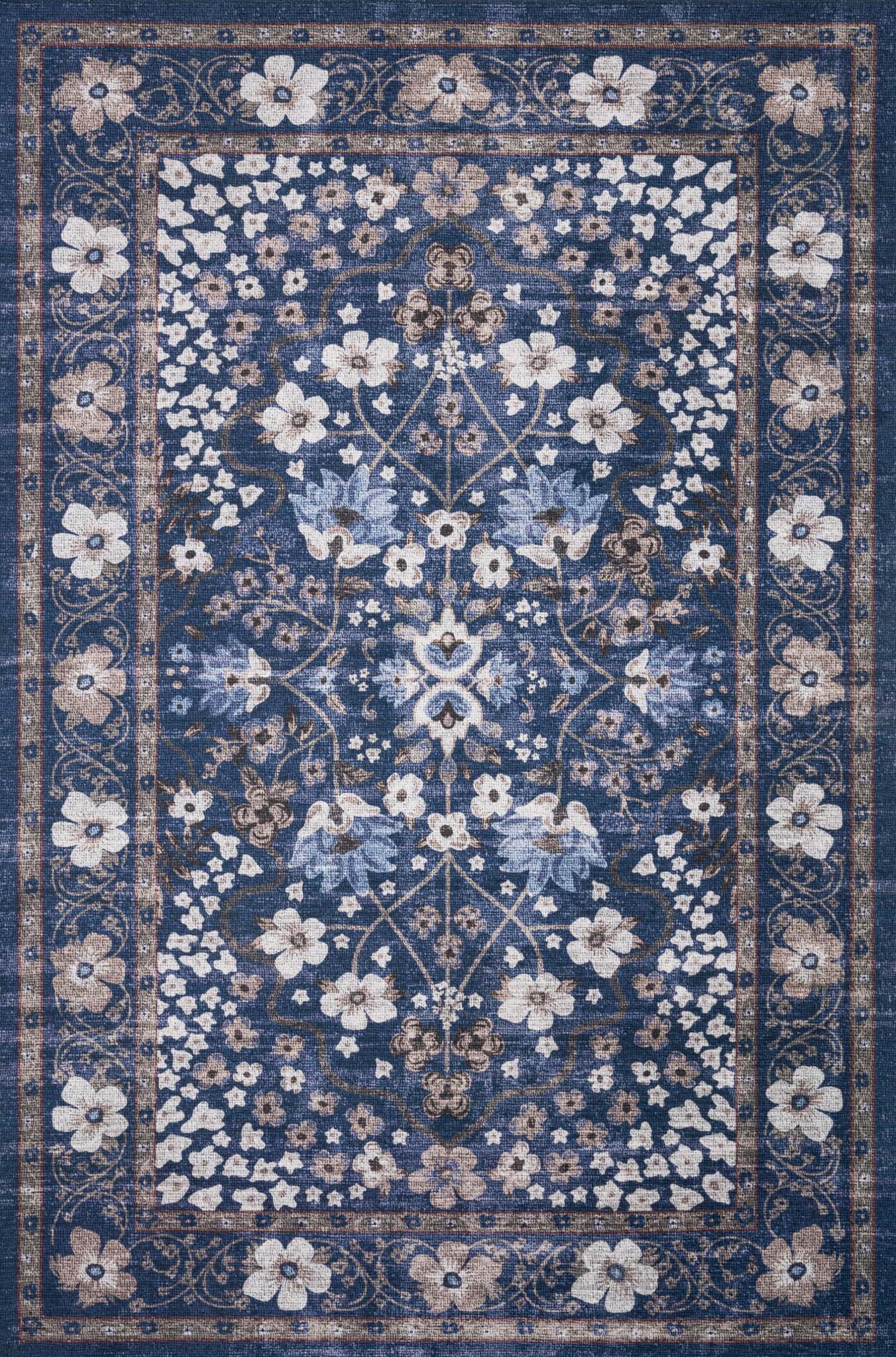 Palais by Rifle Paper Co PAL-02 Navy Rug - Rug & Home