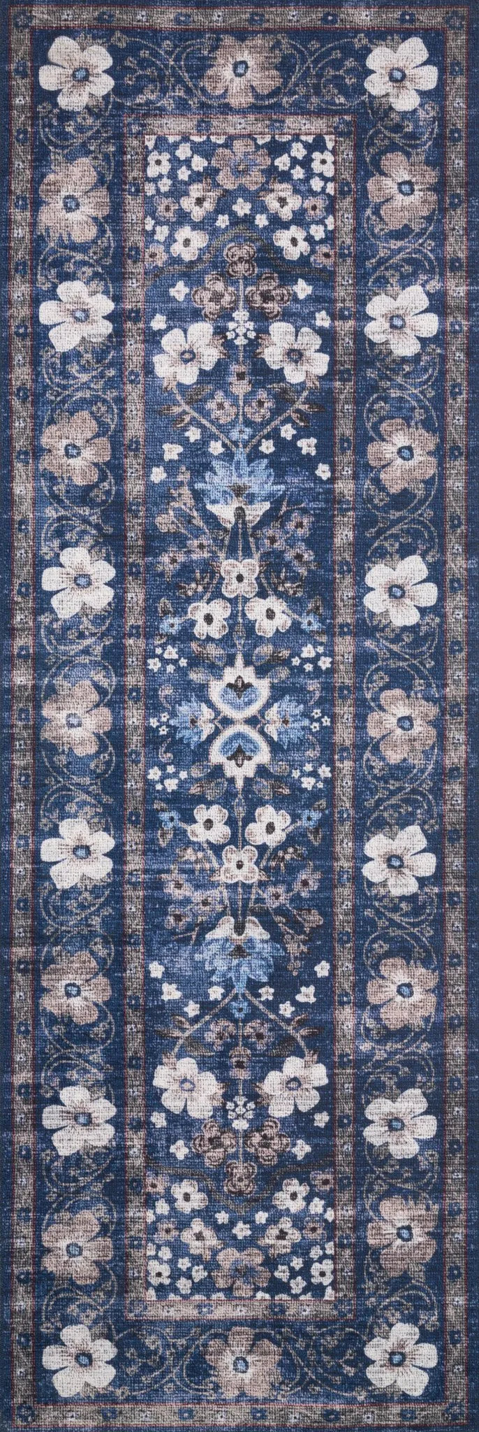 Palais by Rifle Paper Co PAL-02 Navy Rug - Rug & Home