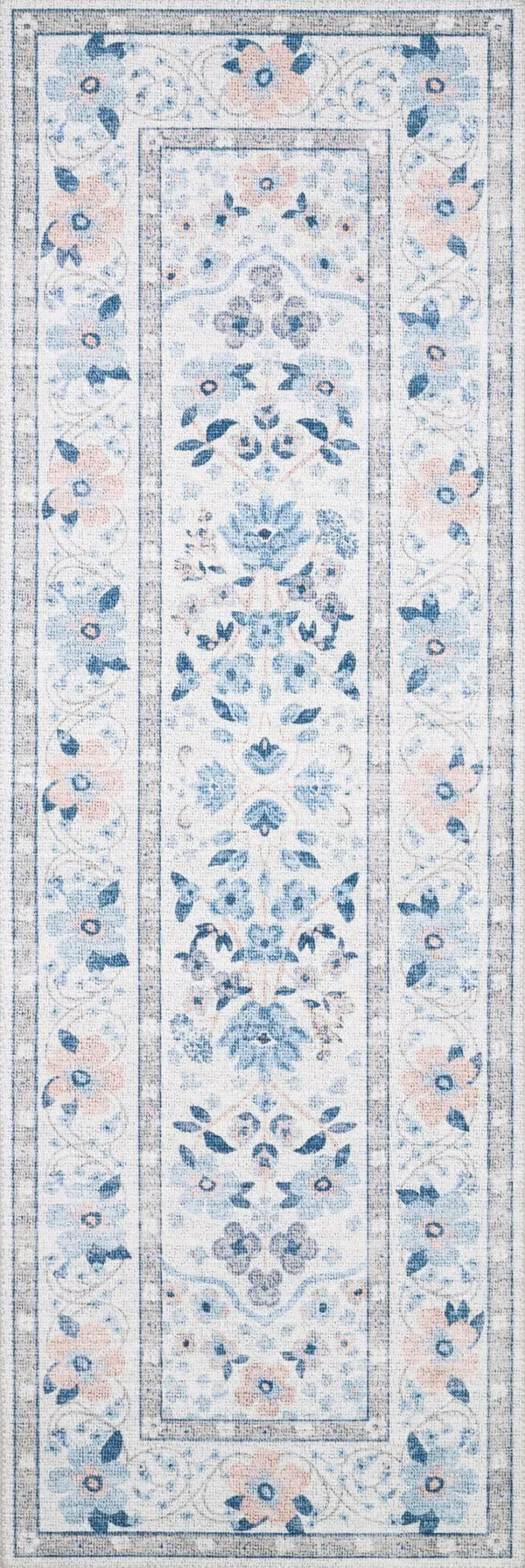 Palais by Rifle Paper Co PAL-02 Snow/Sky Rug - Rug & Home