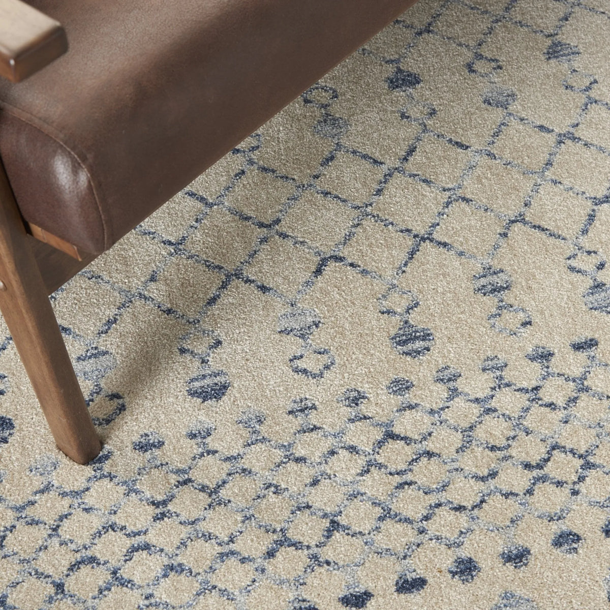 Palermo PMR03 Beige Blue Rug - Rug & Home