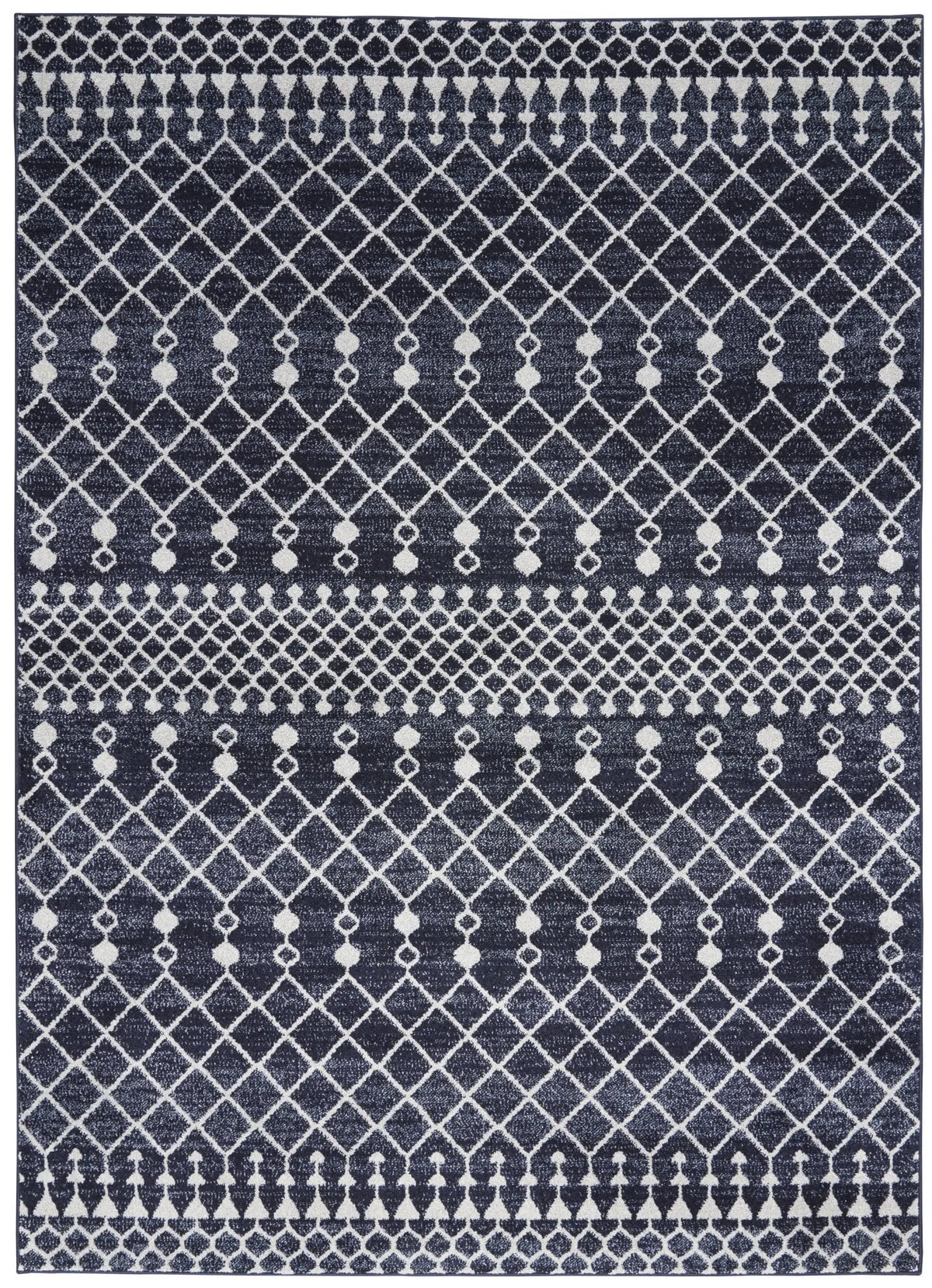 Palermo PMR03 Navy/Grey Rug - Rug & Home