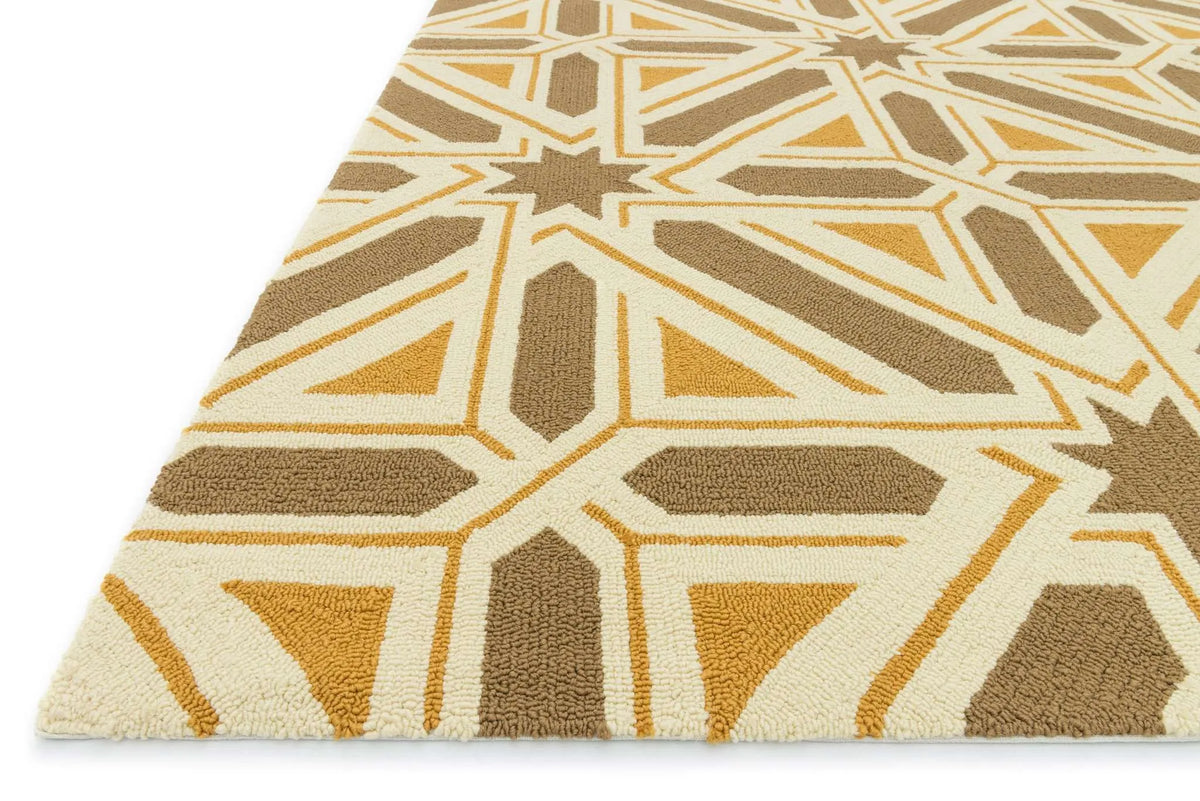 Palm Springs PM 04 Taupe / Gold Rug - Rug & Home