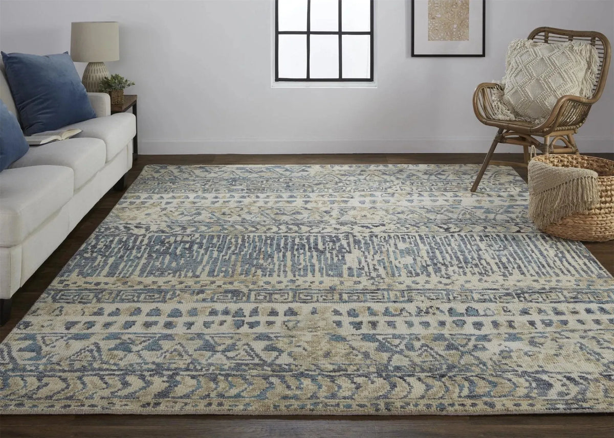 Palomar 6591F Blue/Beige Rug
