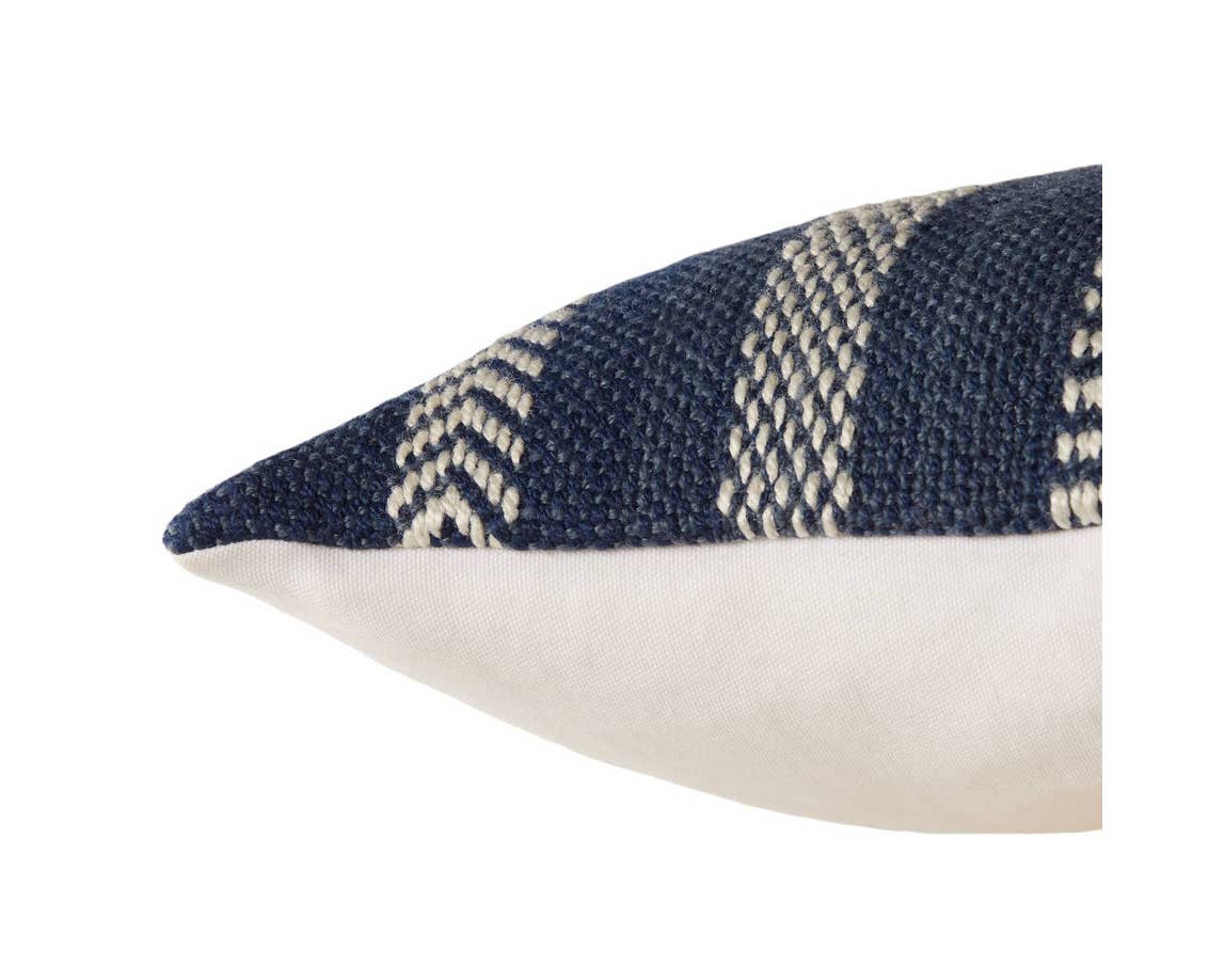 Pampas PMP02 Blue/Ivory Pillow - Rug & Home