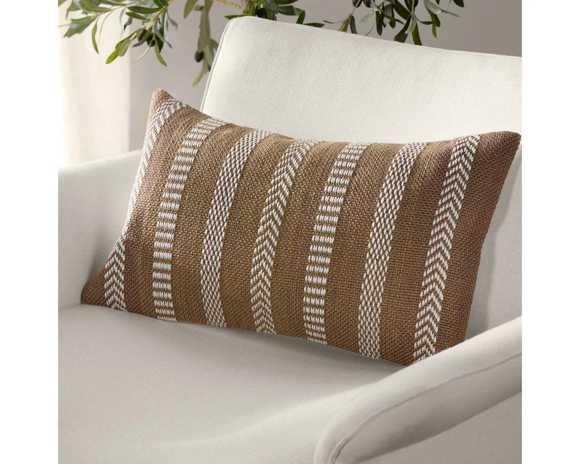 Pampas PMP03 Tan/Ivory Pillow - Rug & Home