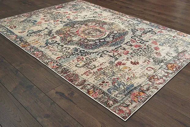 Pandora 47H Ivory Multi Rug - Rug & Home