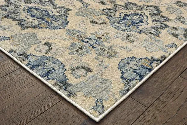 Pandora 5502W Ivory Blue Rug