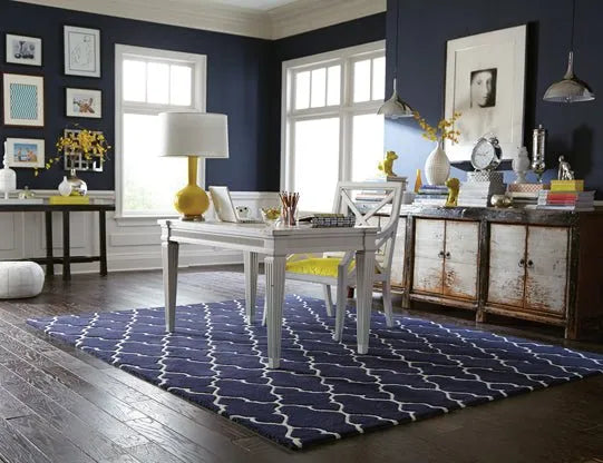 PANTONE UNIVERSE Optic 41104 Navy Ivory Rug - Rug & Home