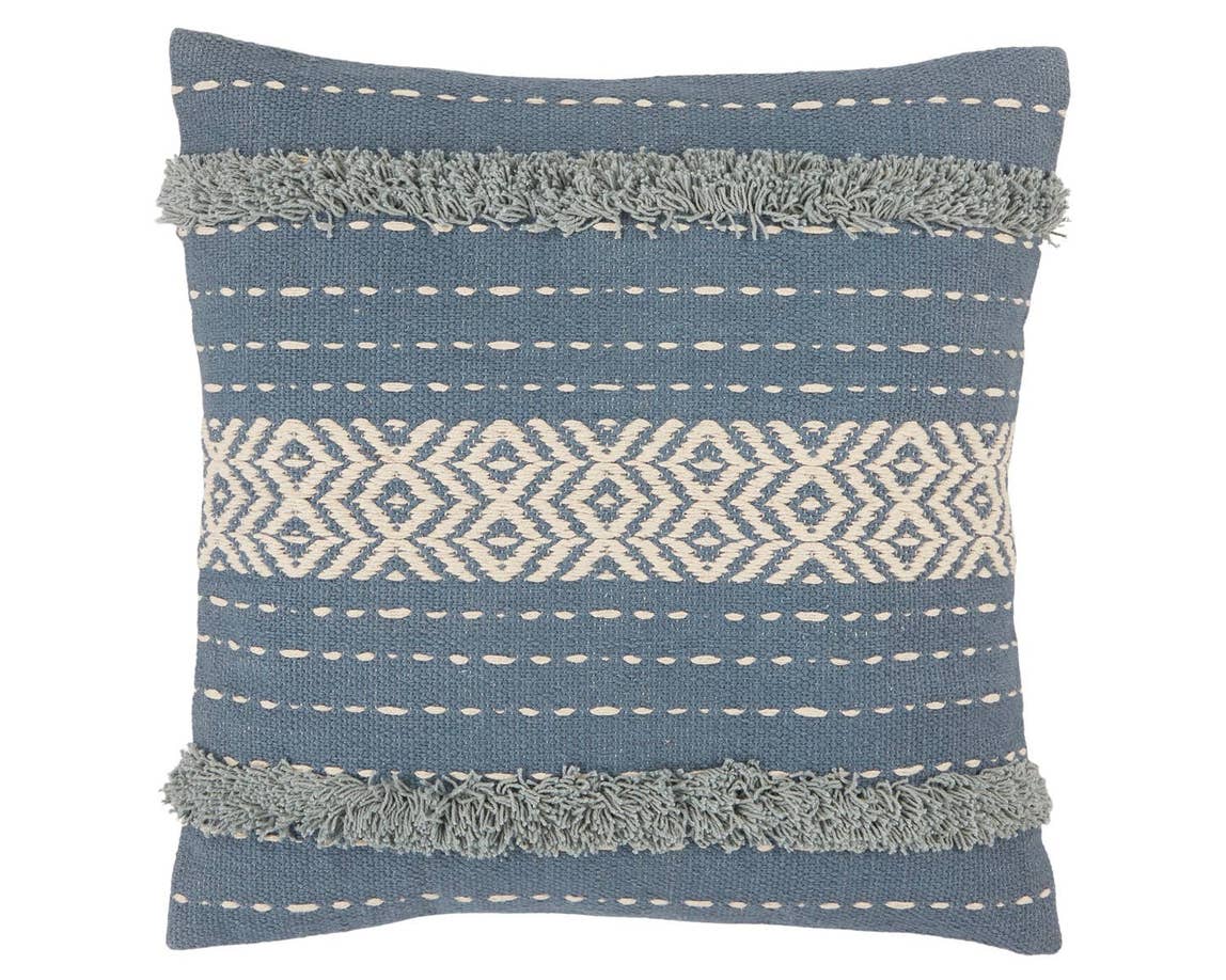 Parable PRB06 Blue/White Pillow - Rug & Home
