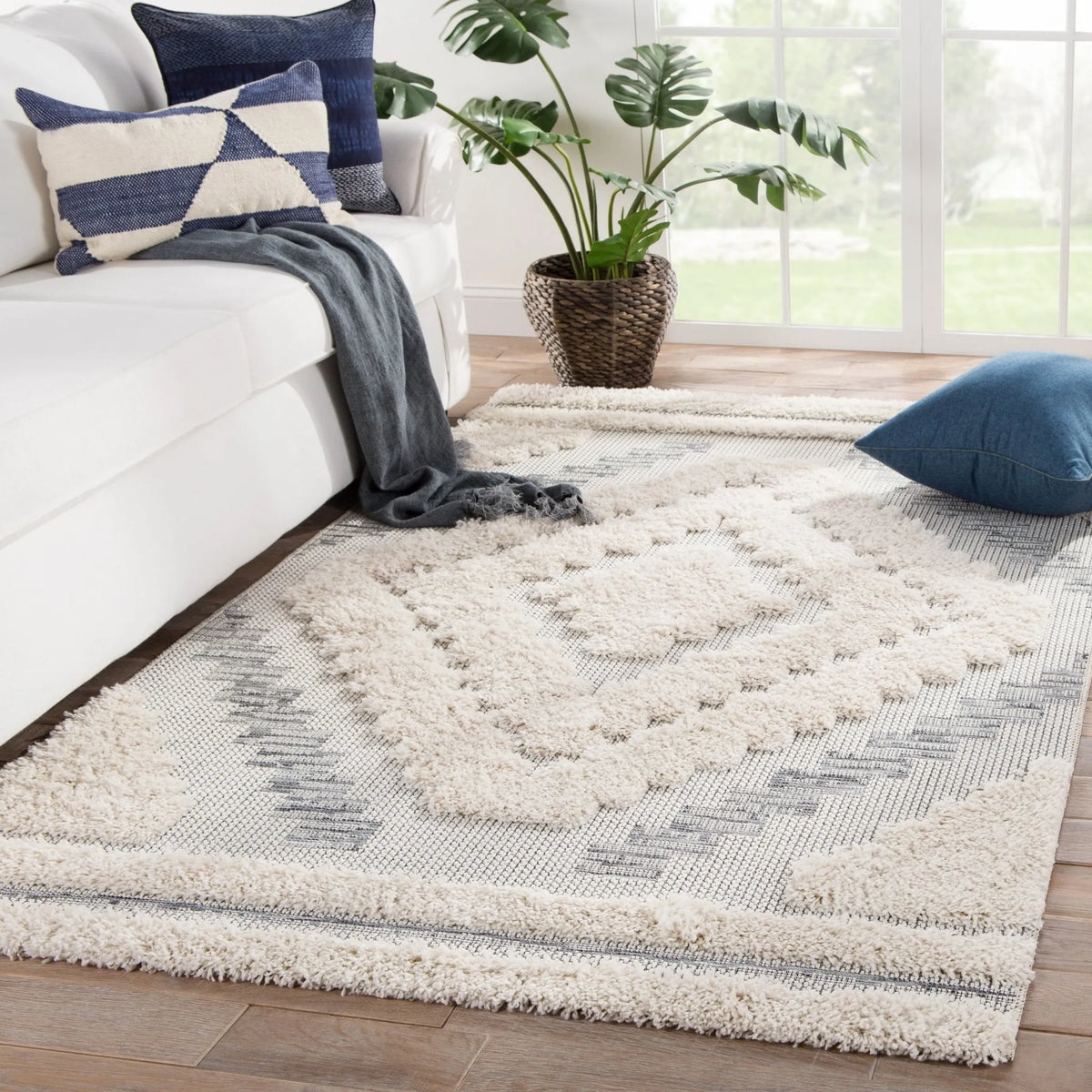 Parades PAD01 Sani Gray/Cream Rug - Rug & Home