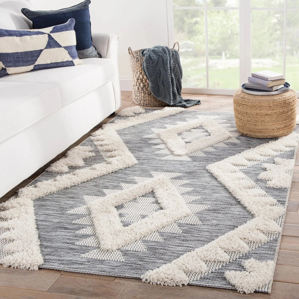 Parades PAD02 Makaya Gray/Cream Rug