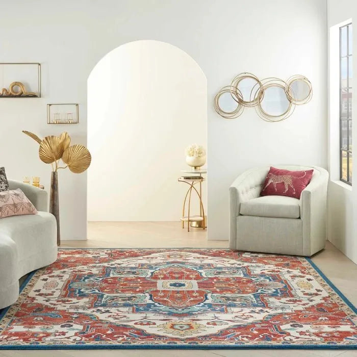 Parisa PSA01 Brick/Ivory Rug - Rug & Home