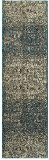 Pasha 8020L Beige/ Blue Rug - Rug & Home