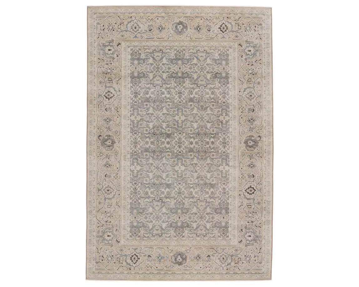 Pasha PSH01 Beige/Blue Rug - Rug & Home