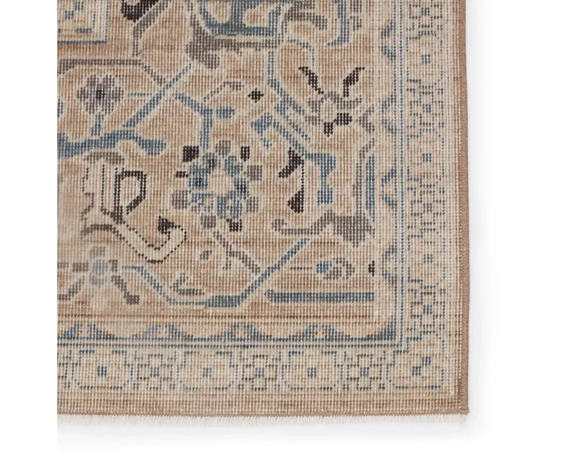 Pasha PSH01 Beige/Blue Rug - Rug & Home