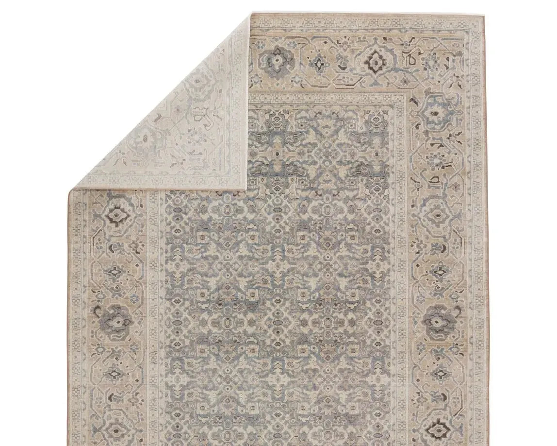 Pasha PSH01 Beige/Blue Rug - Rug & Home