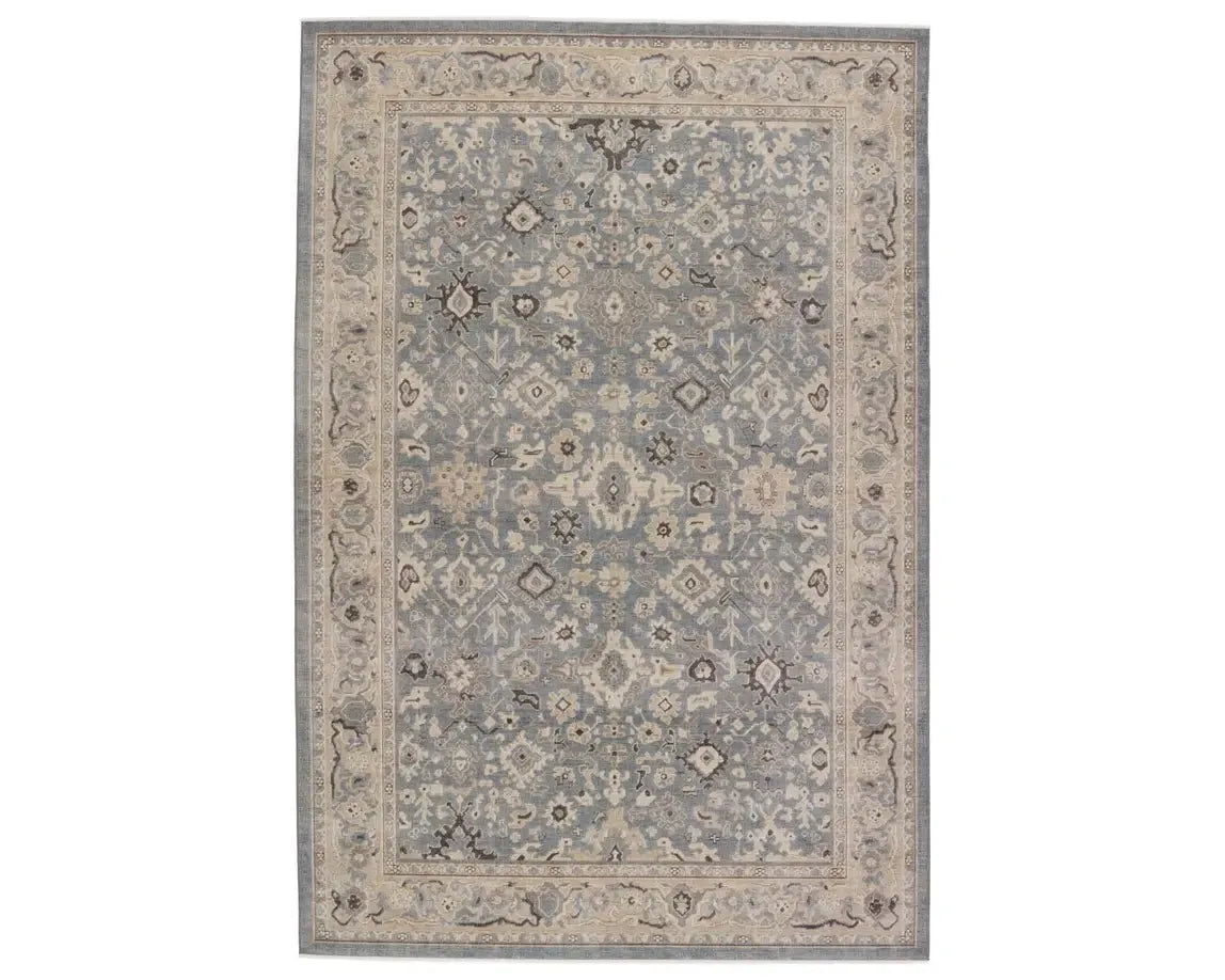 Pasha PSH05 Taupe/Blue Rug - Rug & Home