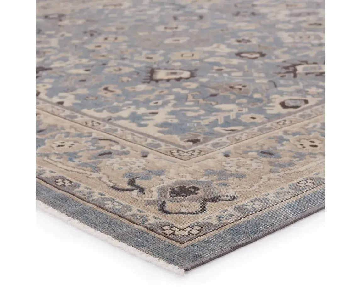 Pasha PSH05 Taupe/Blue Rug - Rug & Home