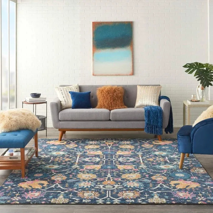 Passion PSN01 Navy Rug - Rug & Home