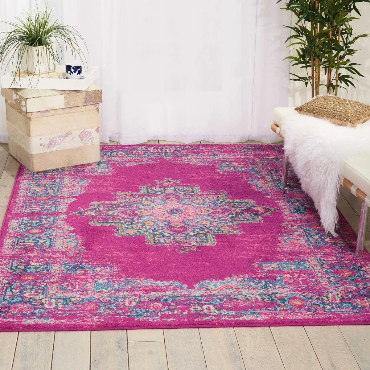 Passion Psn03 Fuchsia Rug - Rug & Home