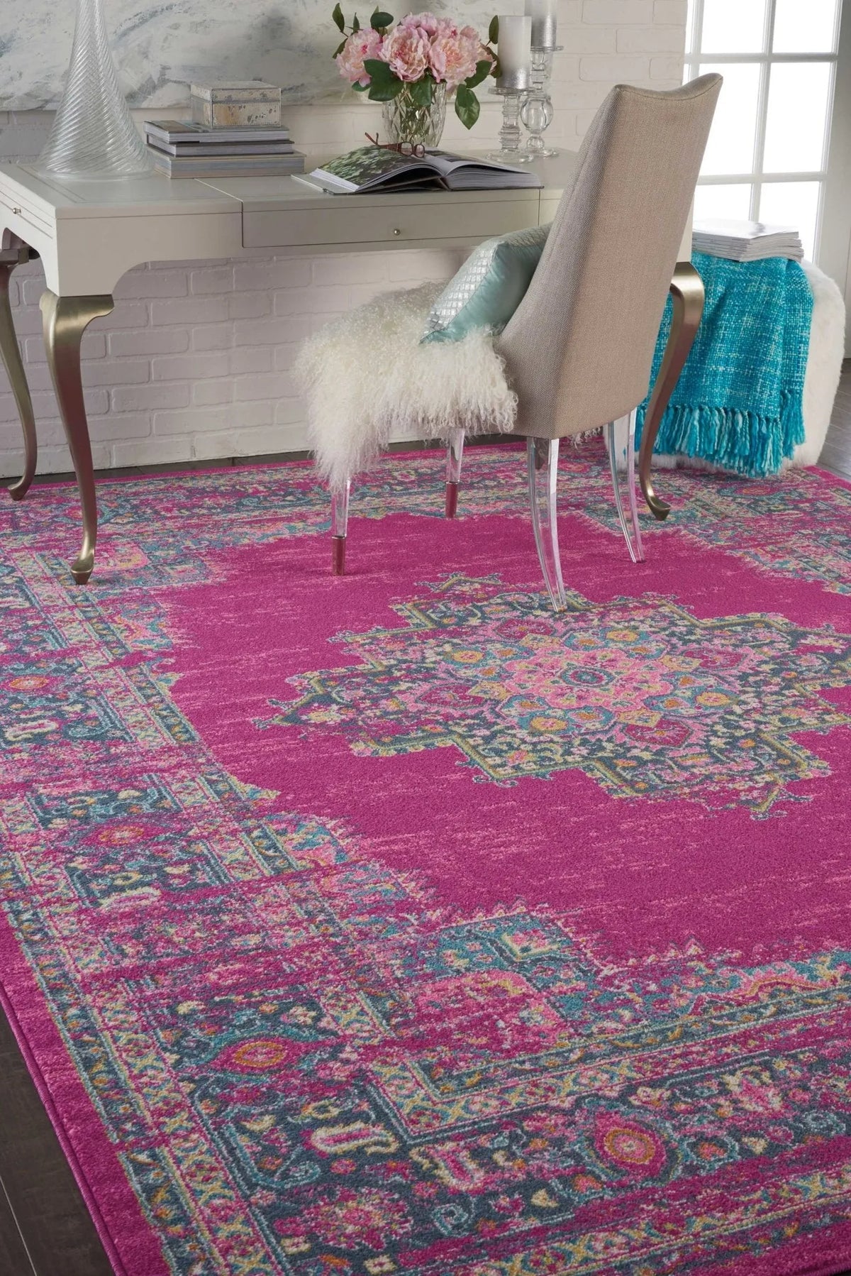 Passion Psn03 Fuchsia Rug - Rug & Home