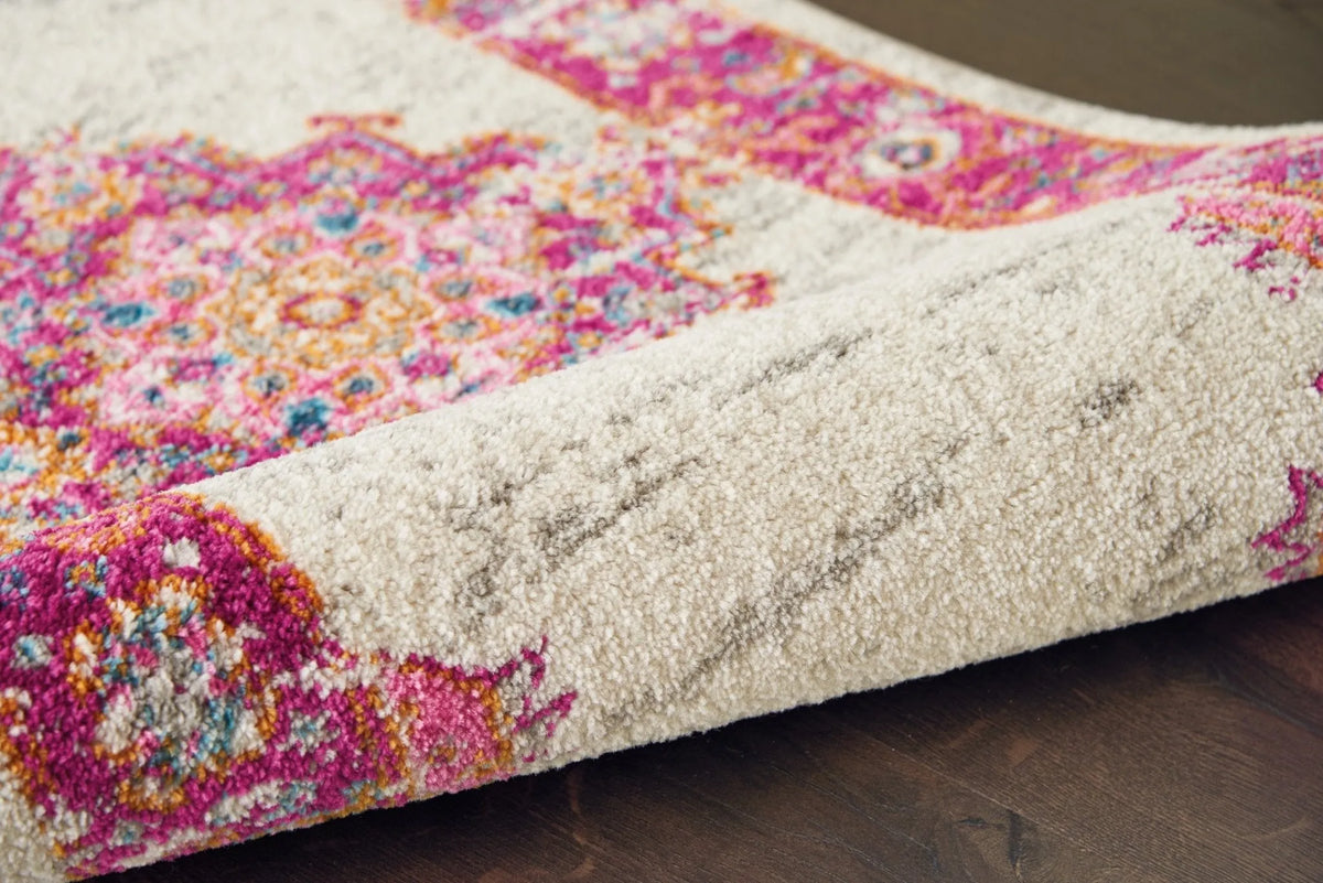 Passion Psn03 Ivory Fuchsia Rug - Rug & Home