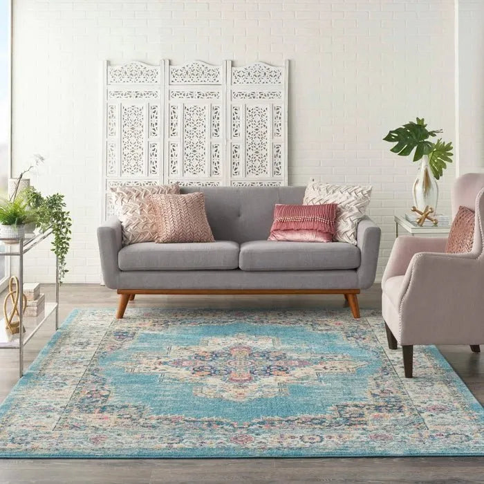 Passion PSN03 Light Blue Rug - Rug & Home