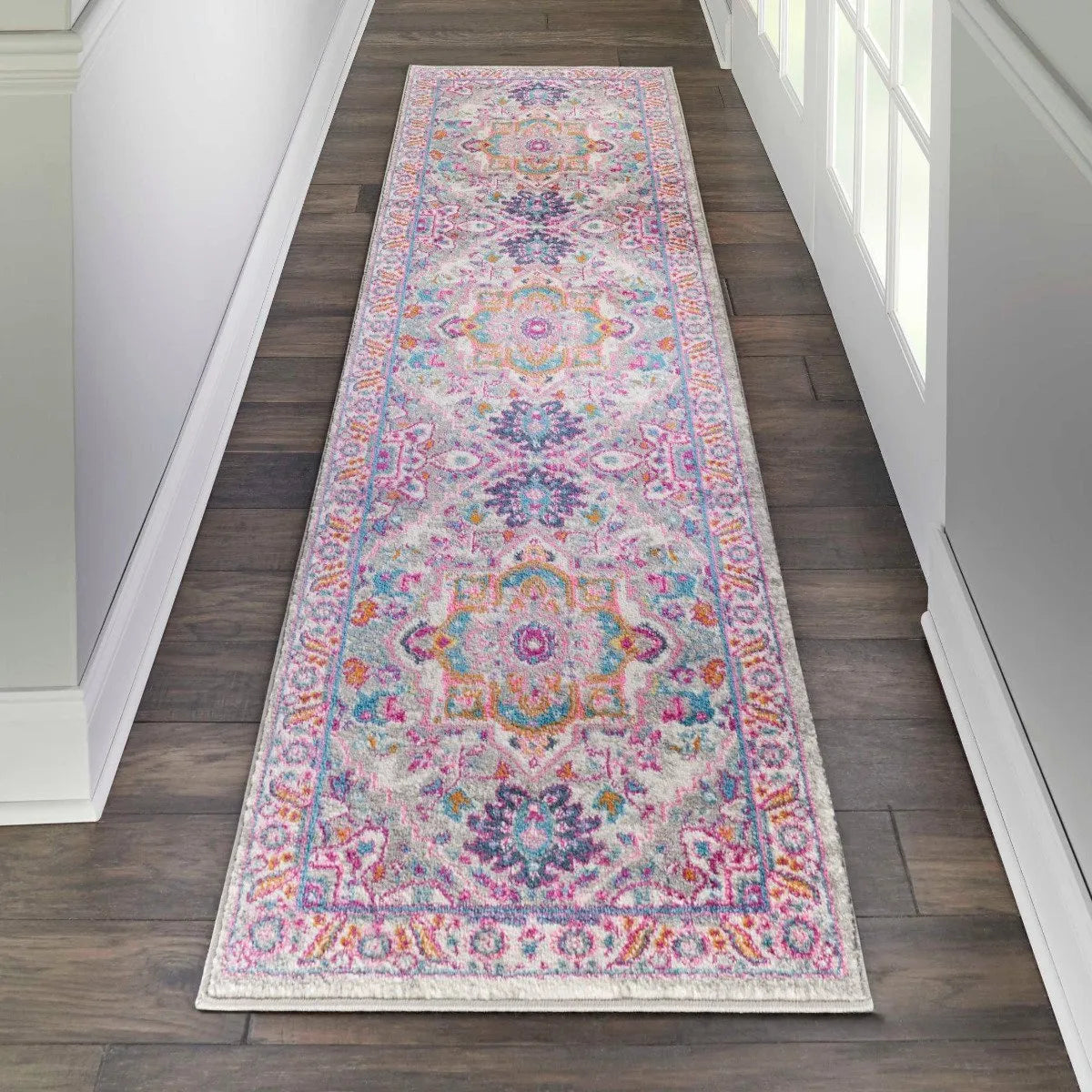 Passion Psn20 Light Grey Pink Rug - Rug & Home