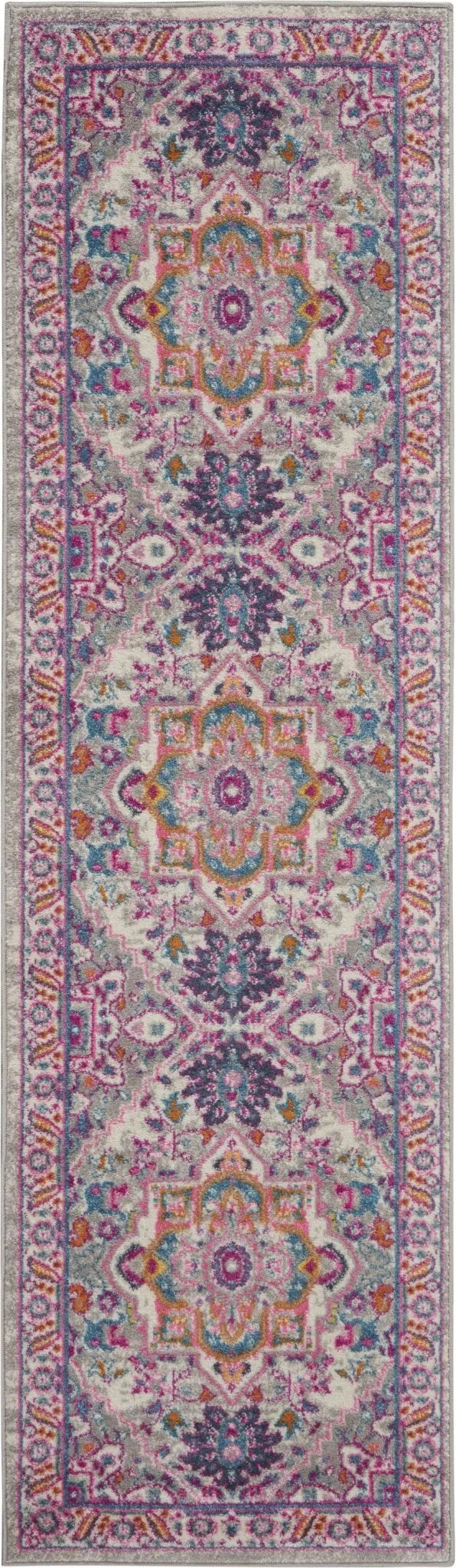 Passion Psn20 Light Grey Pink Rug - Rug & Home