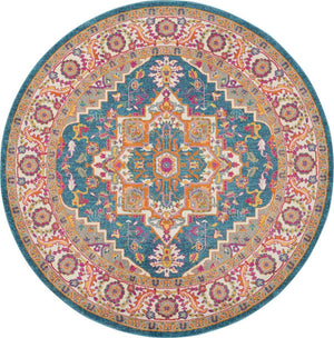 Passion PSN20 Teal Multicolor Rug - Rug & Home