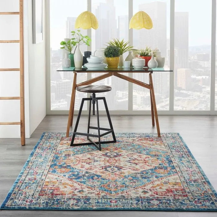 Passion PSN23 Ivory/Light Blue Rug - Rug & Home