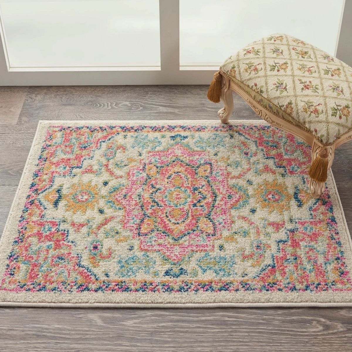 Passion PSN25 Ivory/Pink Rug - Rug & Home