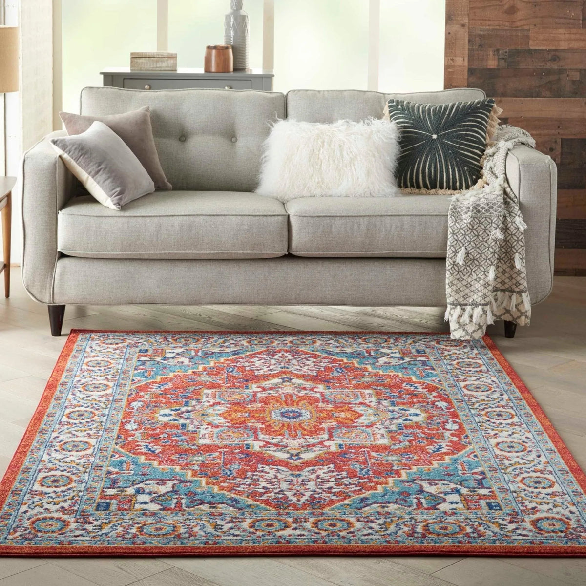 Passion PSN33 Red Multi Colored Rug