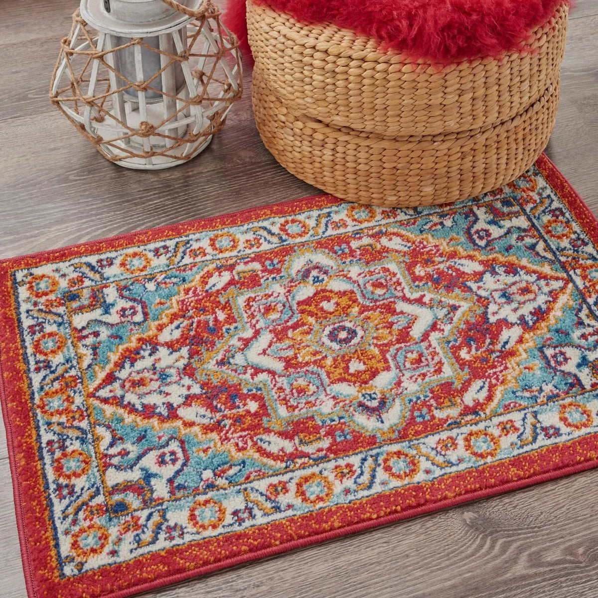 Passion PSN33 Red Multi Colored Rug
