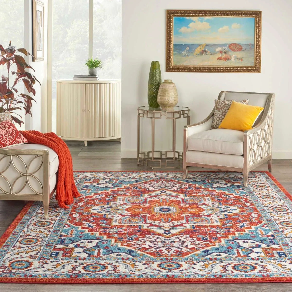 Passion PSN33 Red Multi Colored Rug