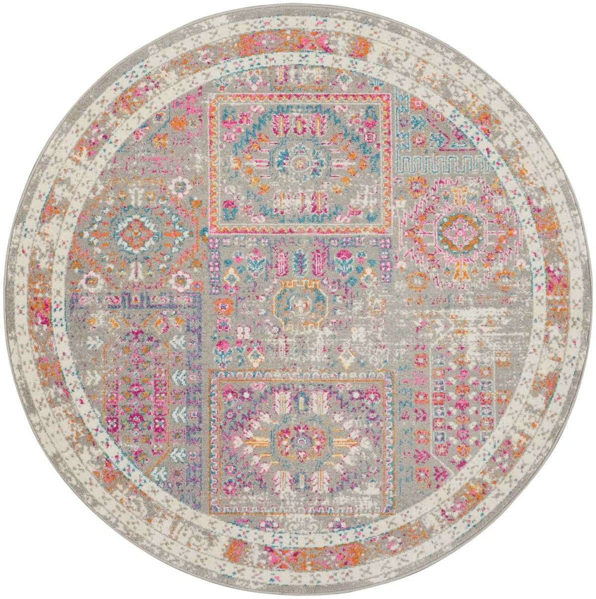 Passion PSN37 Grey/Multi Rug - Rug & Home