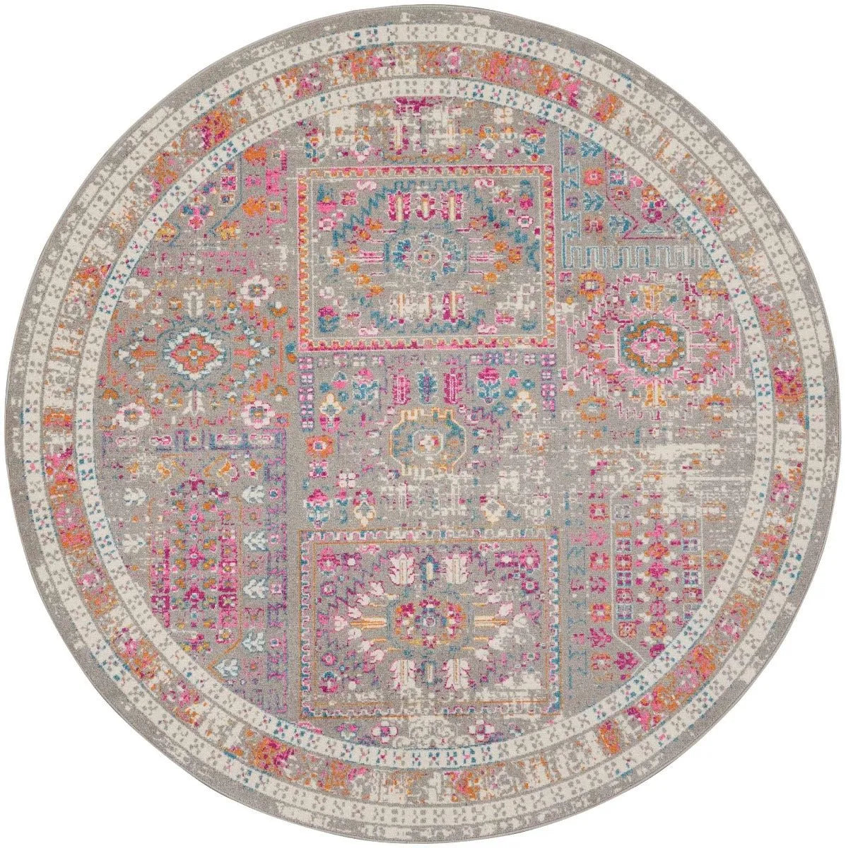 Passion PSN37 Grey/Multi Rug - Rug & Home