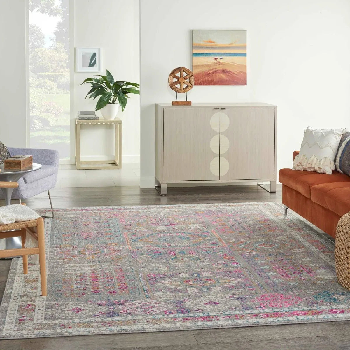 Passion PSN37 Grey/Multi Rug - Rug & Home