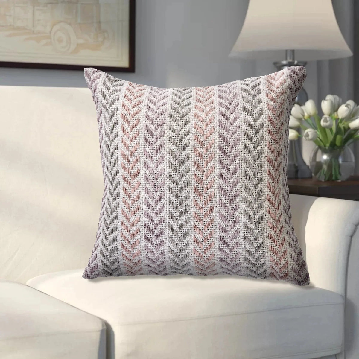 Pastels Forward LR07409 Throw Pillow