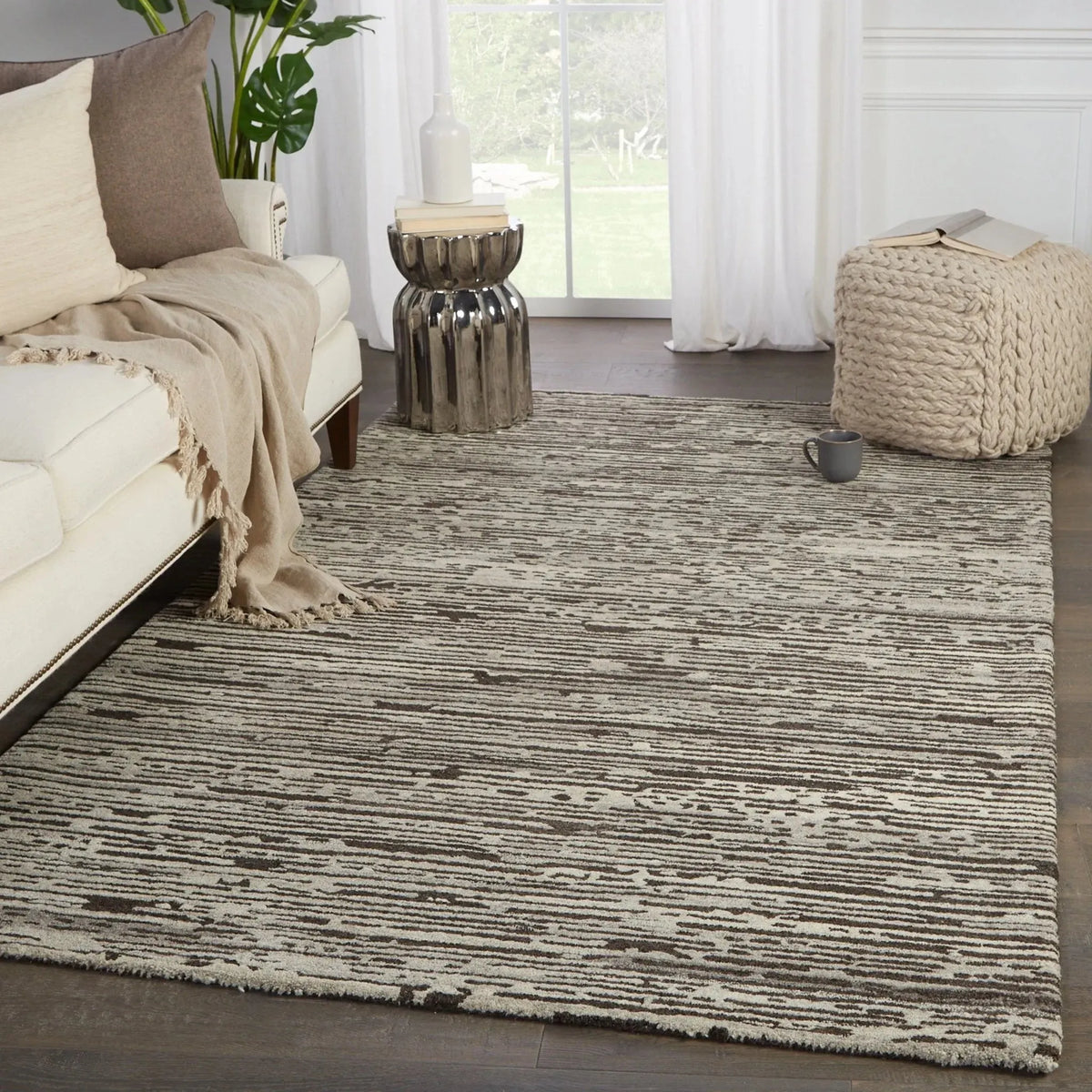 Pathways By Verde Home Pvh03 Nairobi Dark Brown/Light Gray Rug