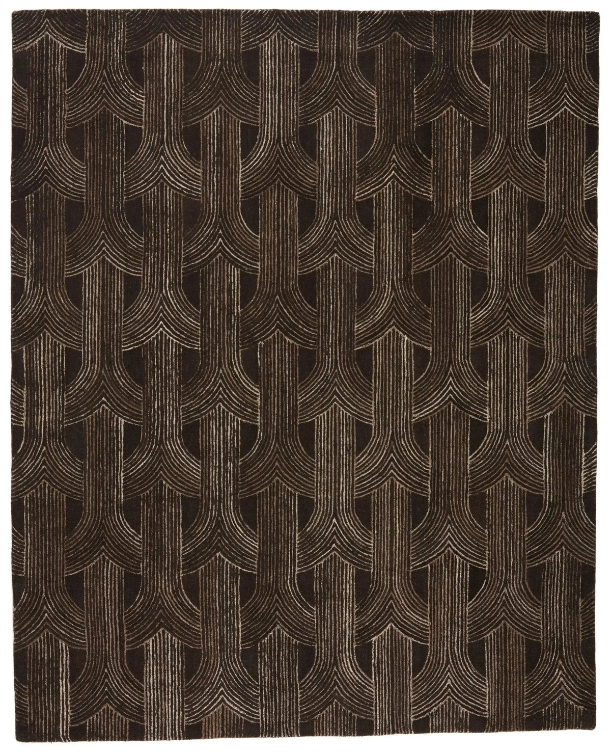 Pathways By Verde Home Pvh09 Manhattan Dark Brown/Ivory Rug