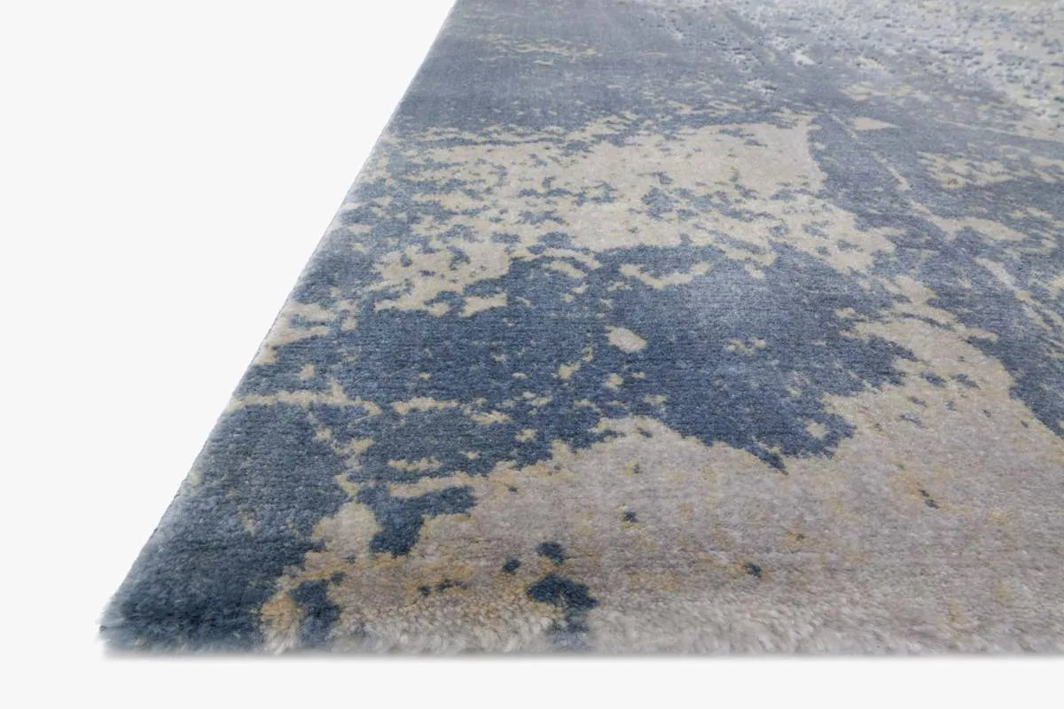 Patina PJ 01 Denim / Grey Rug - Rug & Home