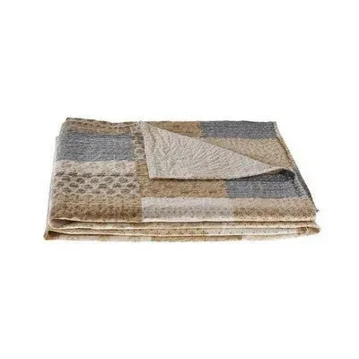 Peach Cream Kantha LR80154 Throw Blanket
