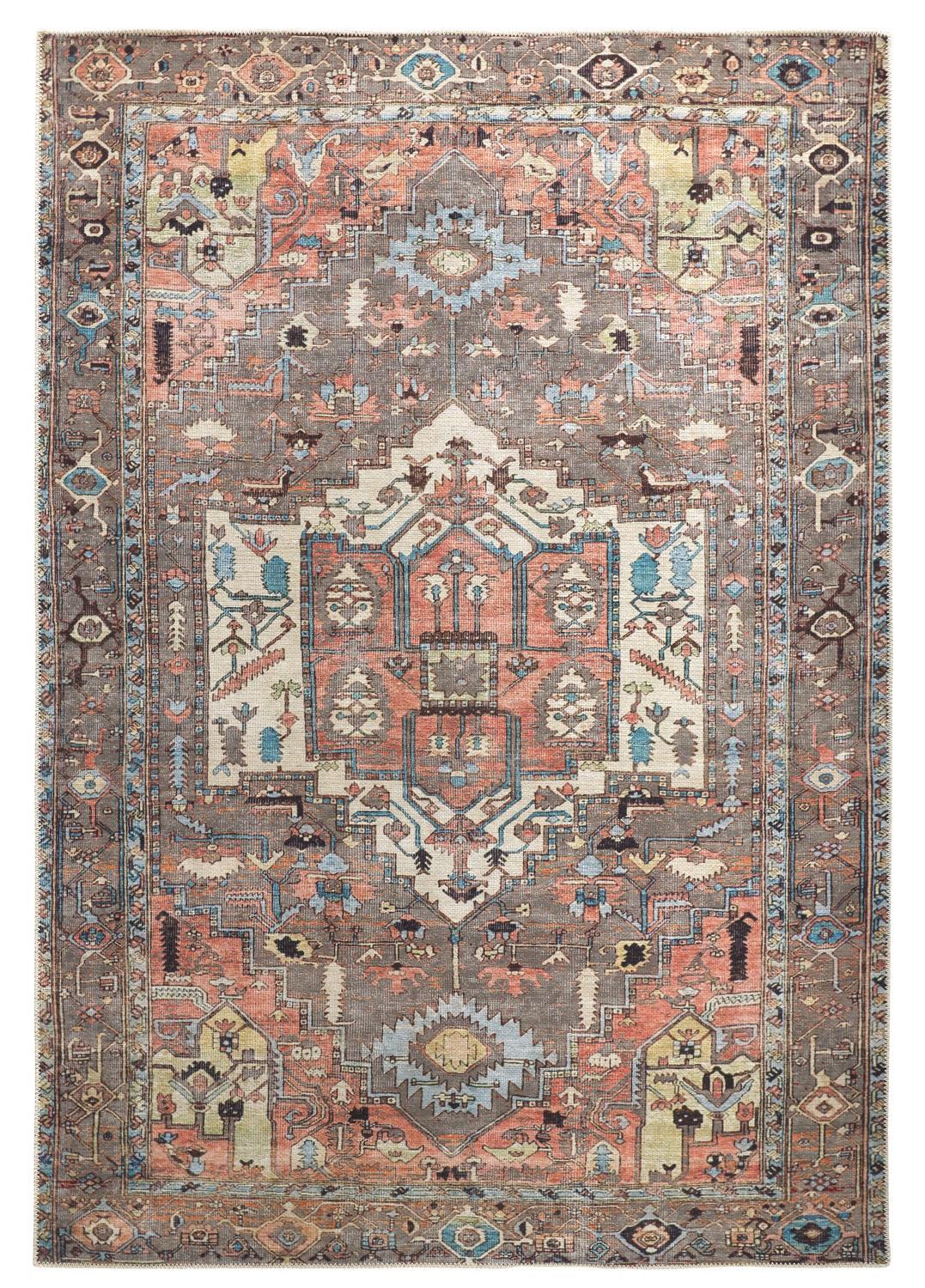 Percy 39Ajf Pink/Gray Rug - Rug & Home