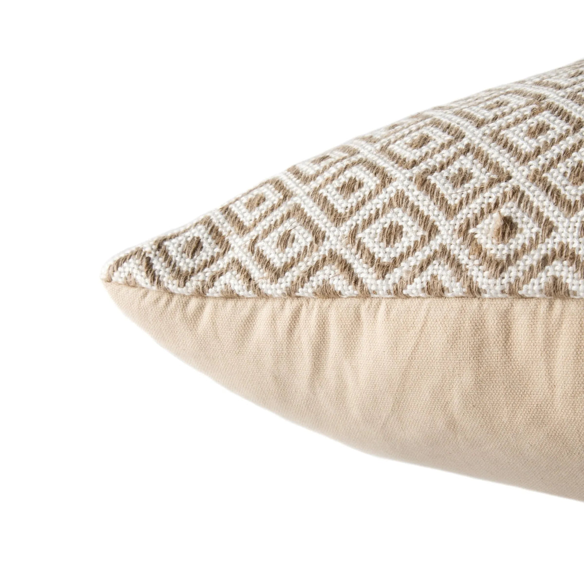 Peykan Pey06 Estes White/Beige Pillow - Rug & Home