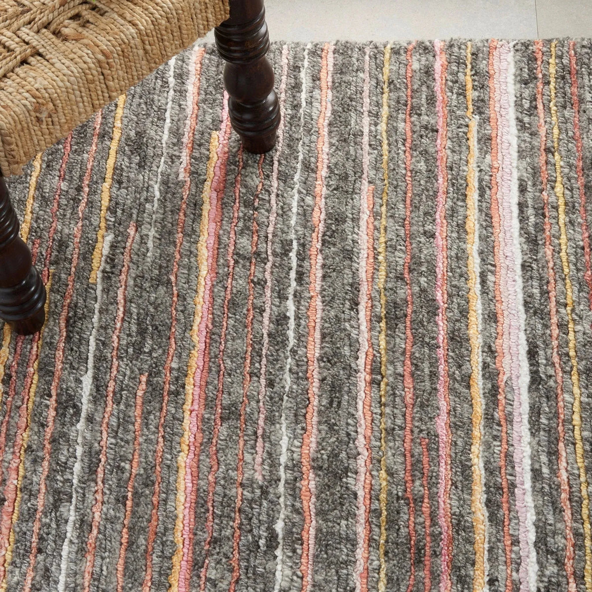 Plateau Pae01 Grey/Flame Rug